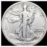 1916 Walking Liberty Half Dollar LIGHTLY CIRCULATE