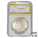 1921 Morgan Silver Dollar PGA MS66