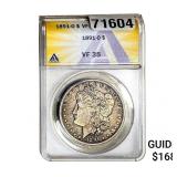 1891-O Morgan Silver Dollar ANACS VF35