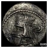Parthian Empire 247-224 AD Silver Drachm NEARLY U