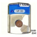 1876 Indian Head Cent ANACS VF35