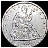 1876-S Silver Half Dollar CHOICE AU