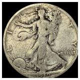 1919-S Silver Walking Liberty Half Dollar NICELY C