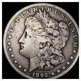 1892-CC Silver Morgan Dollar ABOUT UNCIRCULATED