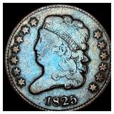 1825 Copper Half Cent LIGHTLY CIRCULATED