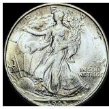 1945-S Silver Walking Liberty Half Dollar  CHOICE