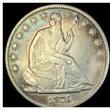 1876 Seated Liberty Half Dollar LIGHTLY CIRCULATED