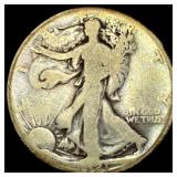 1921-S Silver Walking Liberty Half Dollar NICELY C