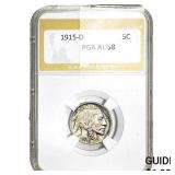 1915-D Buffalo Nickel PGA AU58