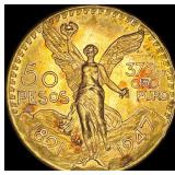 1947 Mexico Gold 50 Pesos UNCIRCULATED
