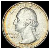 1935-S Silver Washington Quarter UNCIRCULATED