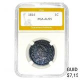 1814 Classic Head Large Cent PGA AU55