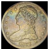 1837 Capped Bust Half Dollar NEARLY UNCIRCULATED