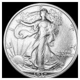 1917-D Silver Half Dollar (Walking Liberty) CLOSEL