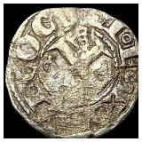 Crusades France Anjou SIlver Denier NEARLY UNCIRC