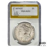 1879-CC Morgan Silver Dollar PGA AU53