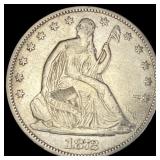 1872 Seated Liberty Half Dollar HIGH GRADE