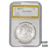1885-O Morgan Silver Dollar PGA MS64