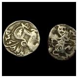 [2]India Rajput 700-1000 AD SIlver Jital NEARLY U