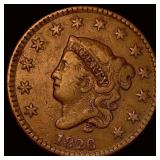 1826 Coronet Head Large Cent NEARLY  UNCIRCULATED