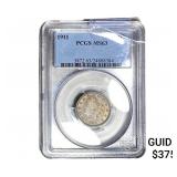 1911 Liberty Victory Nickel PCGS MS63