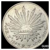 1893 Zs FZ Mexico Silver 8 Reales Cap&Rays CHOICE