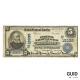 1902 $5 National Currency Large Note Blue Seal