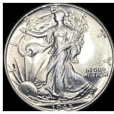 1945 Silver Walking Liberty Half Dollar CHOICE BU