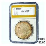 1901-S Morgan Silver Dollar PGA MS62