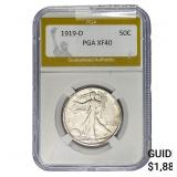 1919-D Walking Liberty Half Dollar PGA XF40