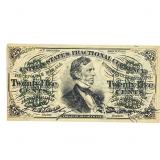 1863 25C Fractional Currency 3rd Series