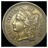 1872 Nickel Three-Cent Piece UNCIRCULATED