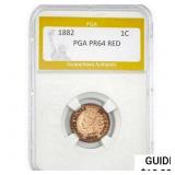 1882 Indian Head Cent PGA PR64 Red