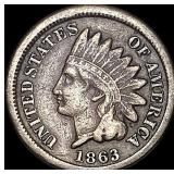 1863 Indian Head Cent NEARLY UNCIRCULATED
