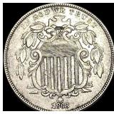 1868 Shield Nickel CLOSELY UNCIRCULATED