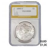 1898-O Morgan Silver Dollar PGA MS66