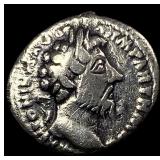 Roman Commodus 177-192 AD SIlver Denarius NEARLY