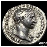 Roman Trajan 98-117 AD SIlver Denarius CLOSELY UN