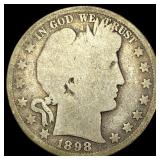 1898-O Silver Barber Half Dollar NICELY CIRCULATED