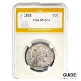 1892 Barber Half Dollar PGA MS65+