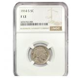 1914-S Buffalo Nickel NGC F12