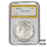 1886-O Morgan Silver Dollar PGA MS62+