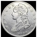 1836 Silver Capped Bust Half Dollar NEARLY UNCIRCU