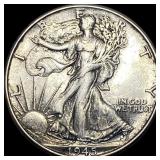 1945 Walking Liberty Half Dollar CLOSELY UNCIRCULA