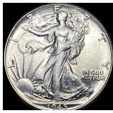 1945 Silver Half Dollar (Walking Liberty) CHOICE B