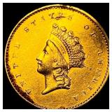 1855 Gold $1 Indian Princess Head Type 2 HIGH GRAD