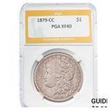 1878-CC Morgan Silver Dollar PGA XF40