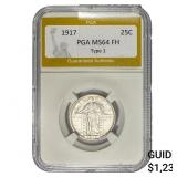1917 Standing Liberty Quarter PGA MS64 FH