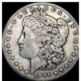 1901-S Silver Morgan Dollar LIGHTLY CIRCULATED
