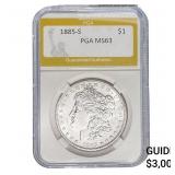 1885-S Morgan Silver Dollar PGA MS63